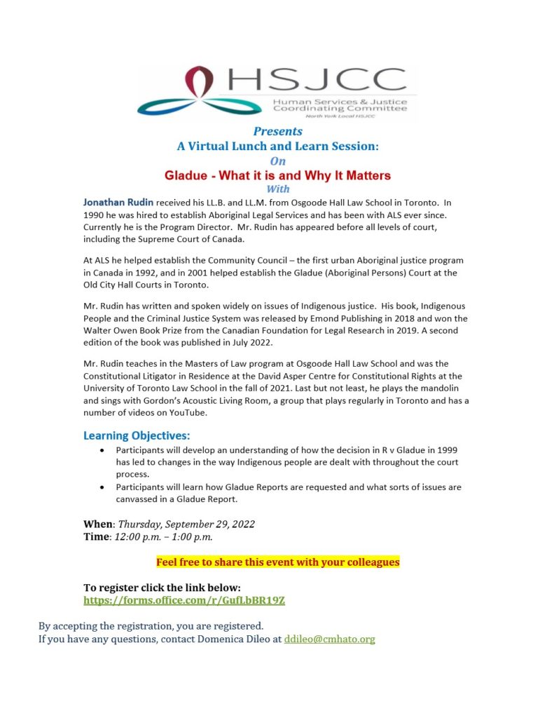 Gladue - What It Is and Why It Matters - 2022-09-29 - Flyer