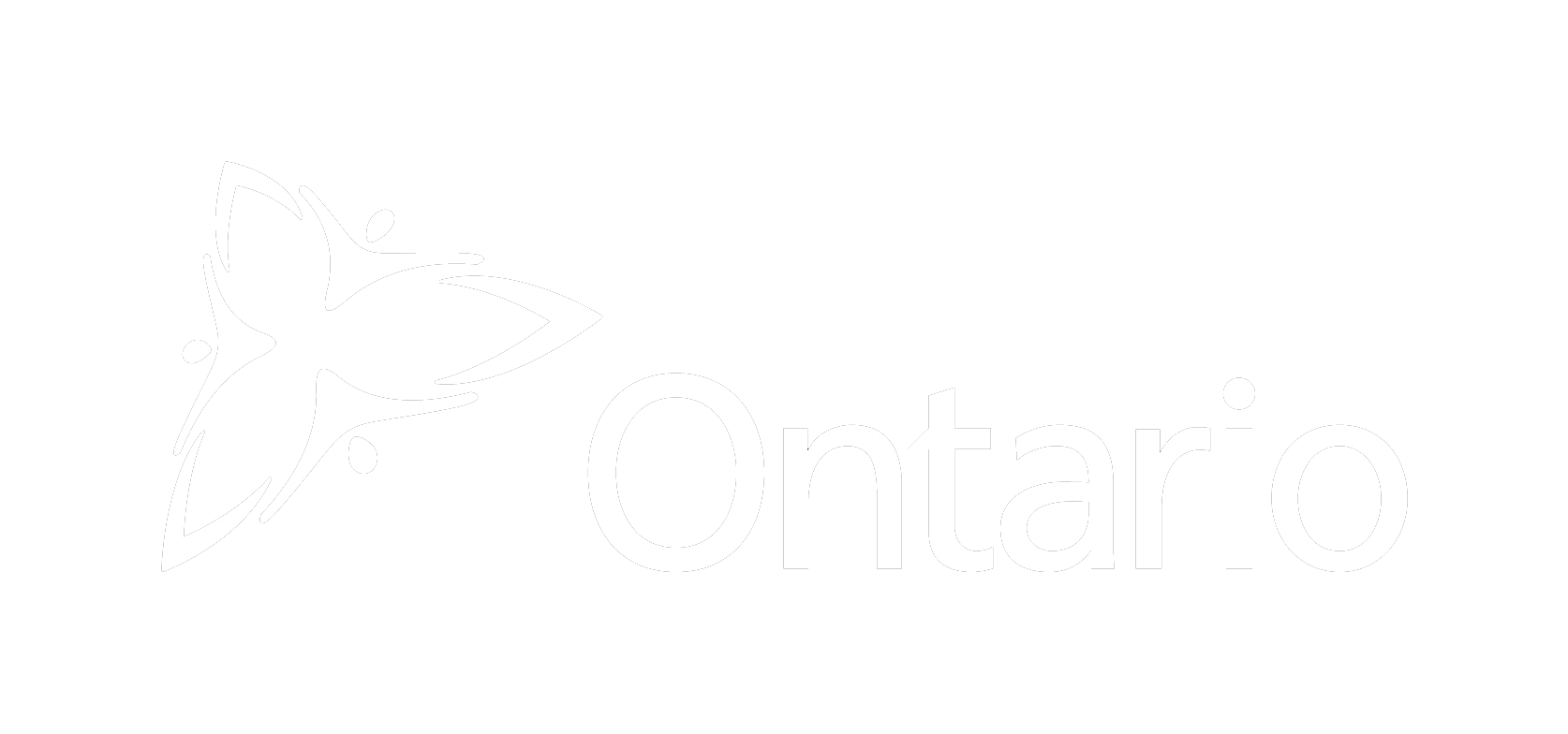 Ontario logo white